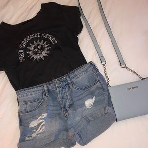 Mini Jean Shorts—Girlfriend Style